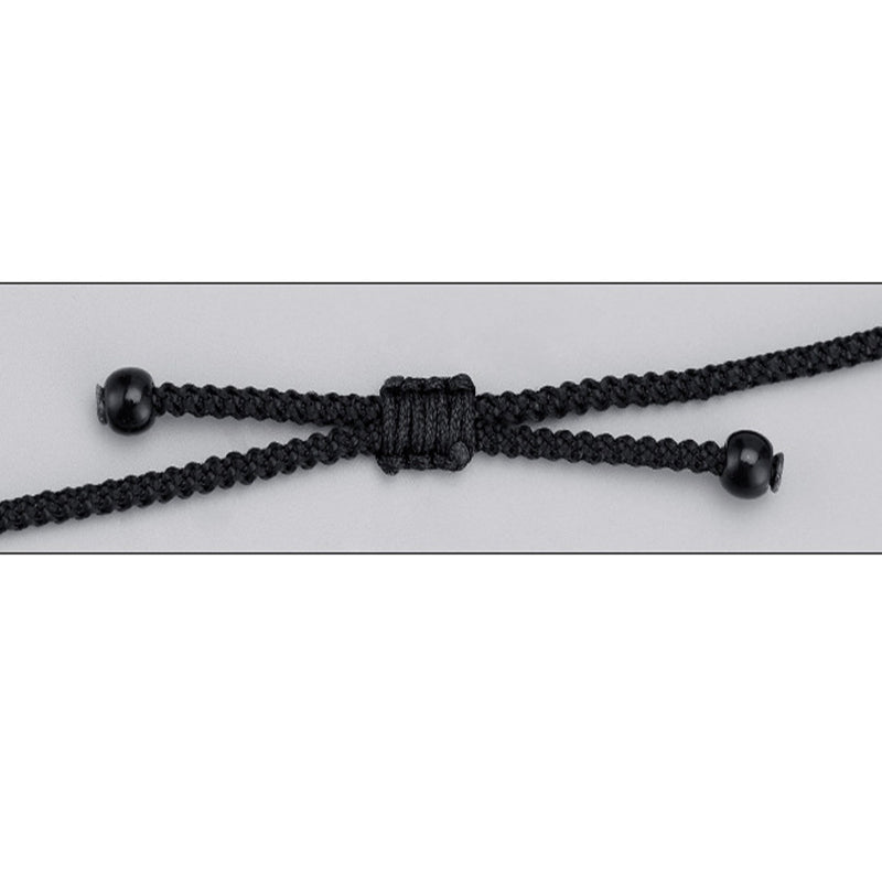 Buddha Stones 999 Sterling Silver Nine-Eye Dzi Bead Pattern Protection Rope Necklace Pendant Necklaces & Pendants BS 18