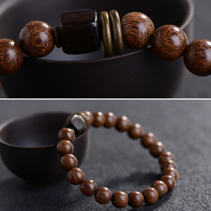 Buddha Stones Phoebe Zhennan Wood Spirituality Bracelet Bracelet BS 6