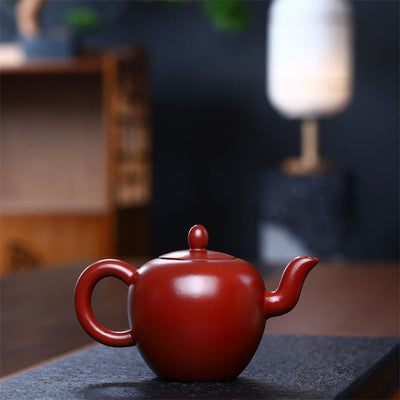 Buddha Stones Yixing Semi-handmade Brown Purple Clay Kung Fu Teapot 200ml Teapot BS 8
