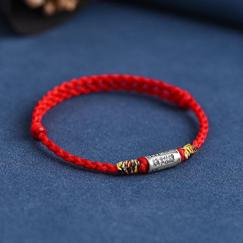 Foviel Handgefertigt 925 Sterling Silber Alles geht gut Design Schutz Stärke Armband Anklet