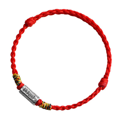Foviel Handcrafted 925 Sterling Silver Everything Goes Well Design Protection Strength Bracelet Anklet