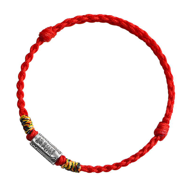 Foviel Handcrafted 925 Sterling Silver Everything Goes Well Design Protection Strength Bracelet Anklet