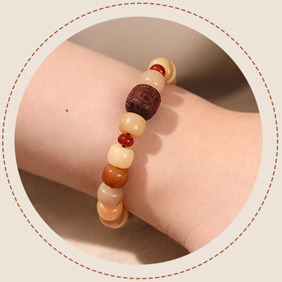 Buddha Stones Natural Bodhi Seed The Lord of the Corpse Forest Om Mani Padme Hum Wisdom Bracelet Bracelet BS 5