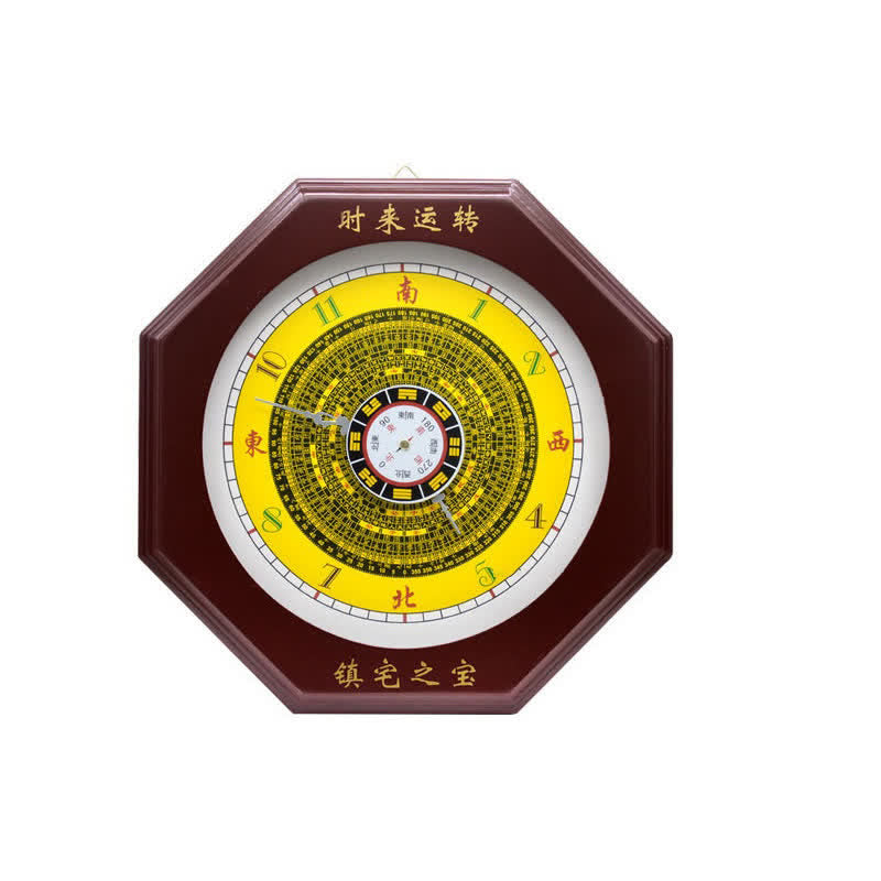 Buddha Stones Feng Shui Bagua Map Balance Energy Map Wall Clock Bagua Map BS 6