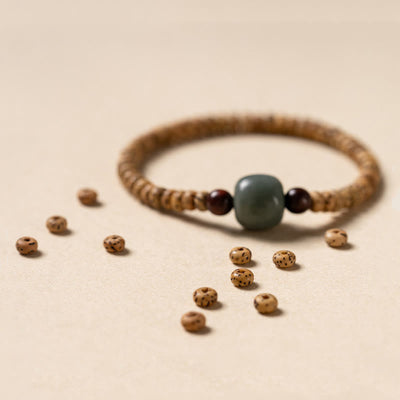 Foviel Bodhi Samen kleine Blatt rote Sandelholz Weisheit Armband