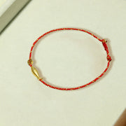 Foviel 14K Gold Plated Koi Fish Luck Wealth Braided Bracelet