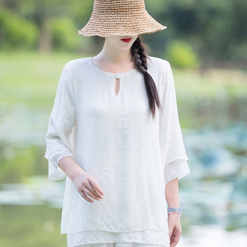 Ensemble de vêtements pour femme pour la pratique matinale : Tai Chi, méditation, prière, zen et spiritualité
