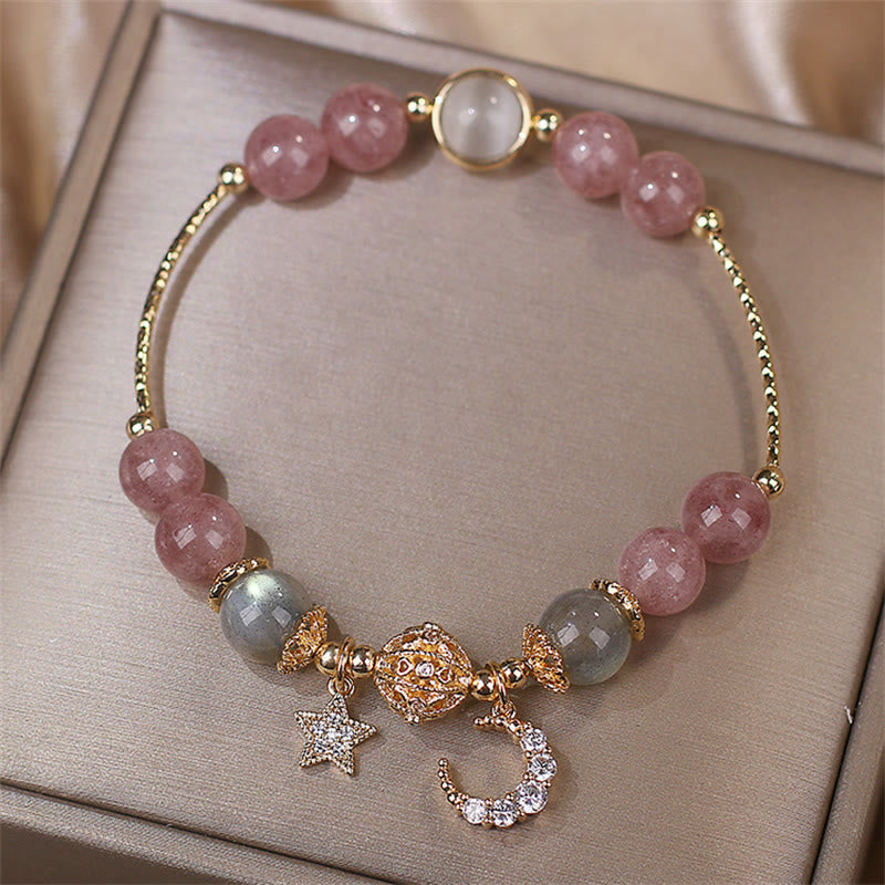 FREE Today: The Healing Positive Strawberry Quartz Bracelet FREE FREE 5