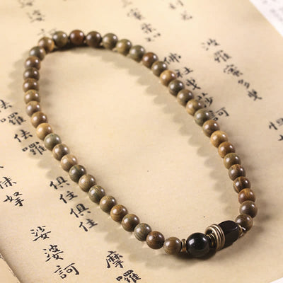 Buddha Stones Tibetan Green Sandalwood Crystal Soothing Peace Bracelet Bracelet BS 12
