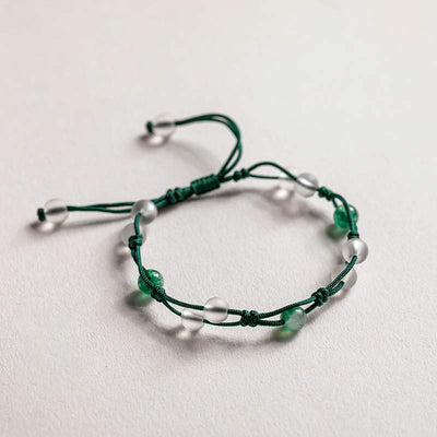 Bracelet calme Foviel en agate rouge, agate mousse et cinabre