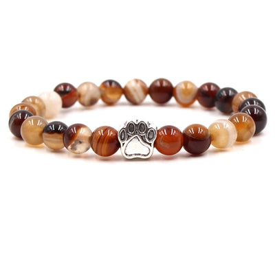 Indian Agate Green Agate Dog Paw Positive Calm Bracelet Bracelet BS Sardonyx (Calm ♥ Happiness)