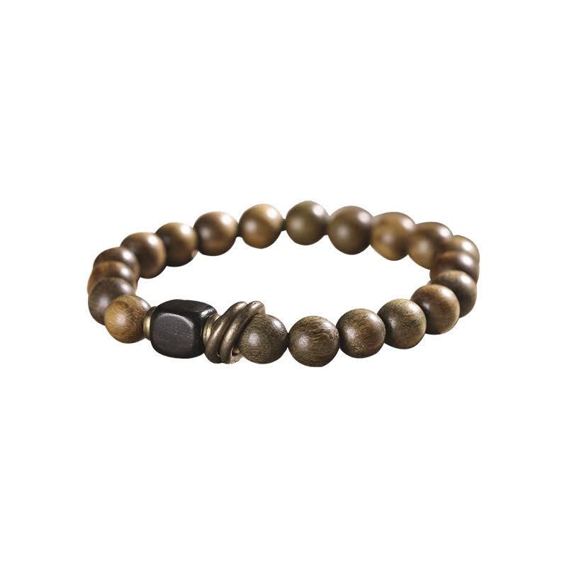Buddha Stones Tibetan Green Sandalwood Crystal Soothing Peace Bracelet Bracelet BS 9