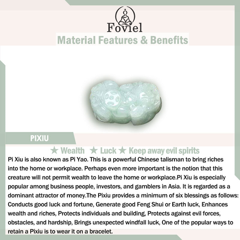 Buddha Stones FengShui Jade PiXiu Blessing Car Pendant Decoration Decoration BS 7