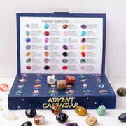 24-Day Crystal Advent Calendar — Blue Christmas Guide Box