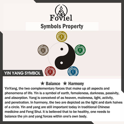 Buddha Stones 2Pcs Yin Yang Harmony Balance Necklace Pendant Necklaces & Pendants BS 5