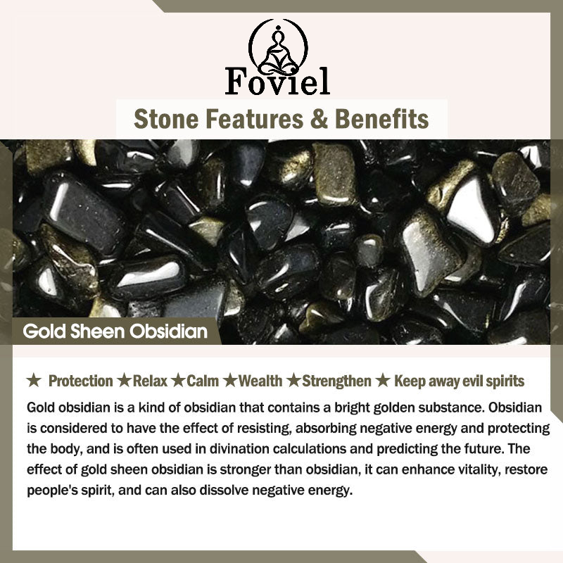 Buddha Stones Natural Rainbow Obsidian Gold Sheen Obsidian Nine Tailed Fox Positive Necklace Pendant - image 17