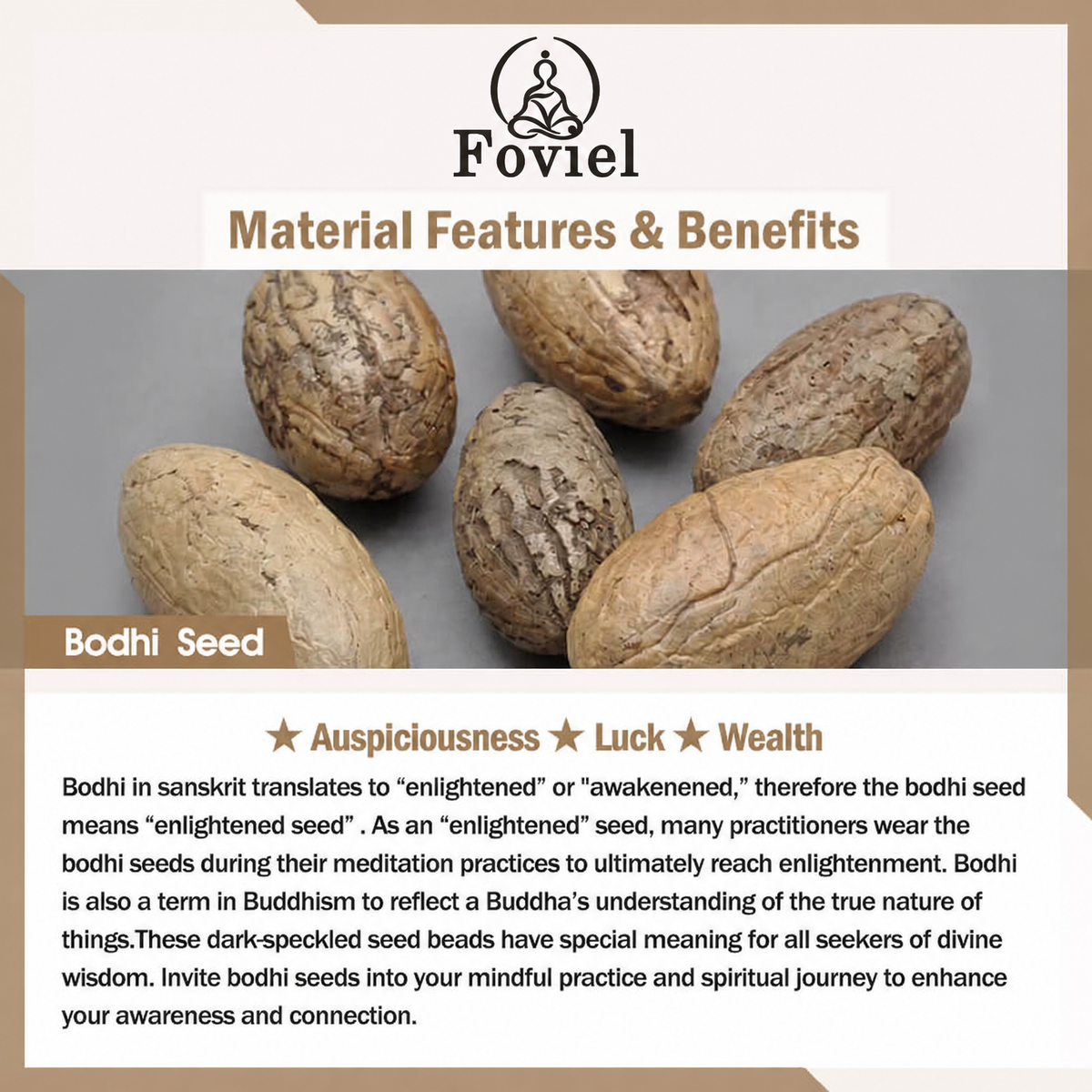 Foviel Bodhi Seed material features and benefits
