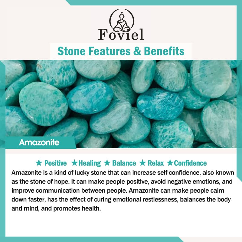 Foviel Amazonite stone features and benefits
