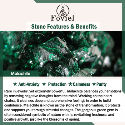 Buddha Stones Natural Malachite Pearl Lucky Bamboo Anti-Anxiety Bracelet - image 5