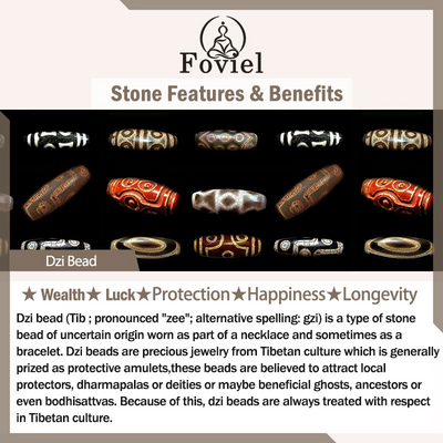 Buddha Stones "May Blessings Protect Your Journey" Dzi Bead Bracelet Includes Gift Message Card - image 8