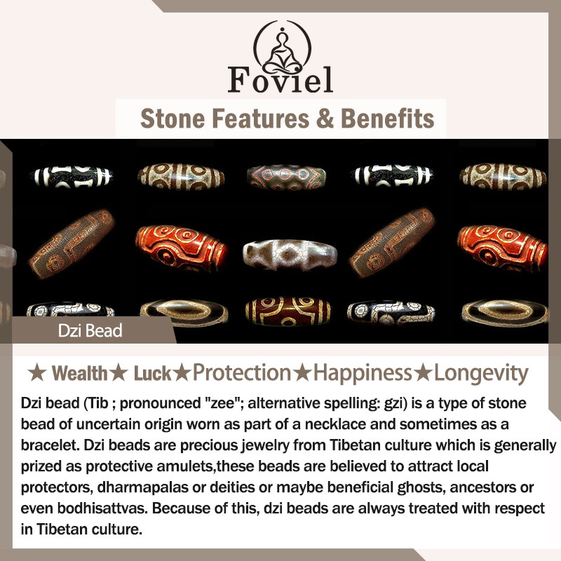 Buddha Stones "May Blessings Protect Your Journey" Dzi Bead Bracelet Includes Gift Message Card - image 8