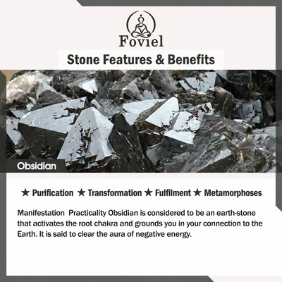 Foviel Obsidian stone features and benefits