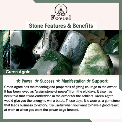 Foviel Green Agate features and benefits