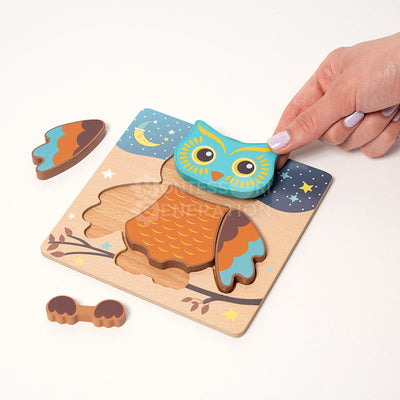Juego de rompecabezas de madera Fidtoy para niños pequeños – 6 rompecabezas educativos para niños de 2+ años