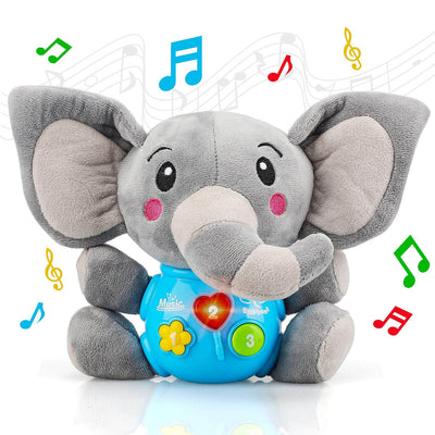 Peluche Elefante Musical para Bebé Fidtoy con Luces y Sonidos