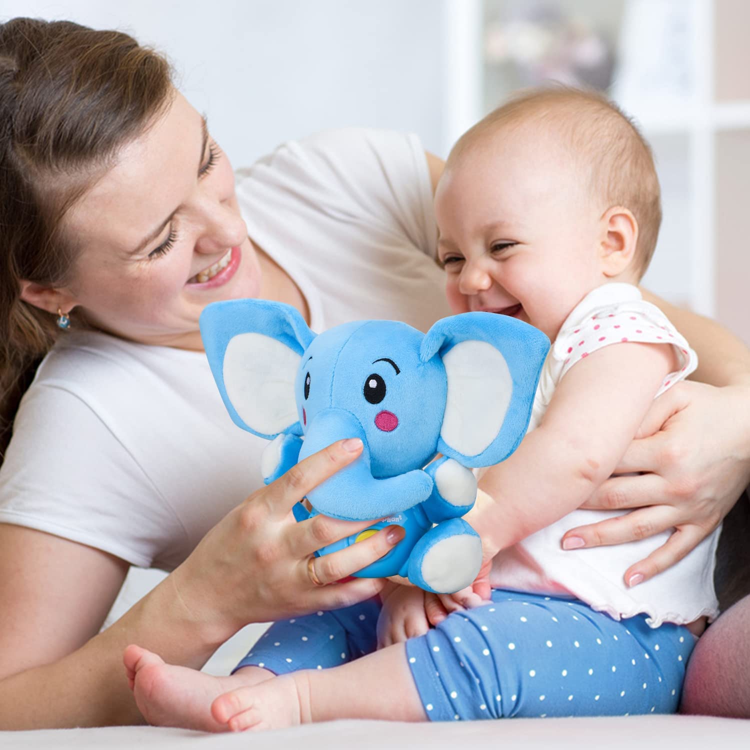 Peluche Elefante Musical para Bebé Fidtoy con Luces y Sonidos