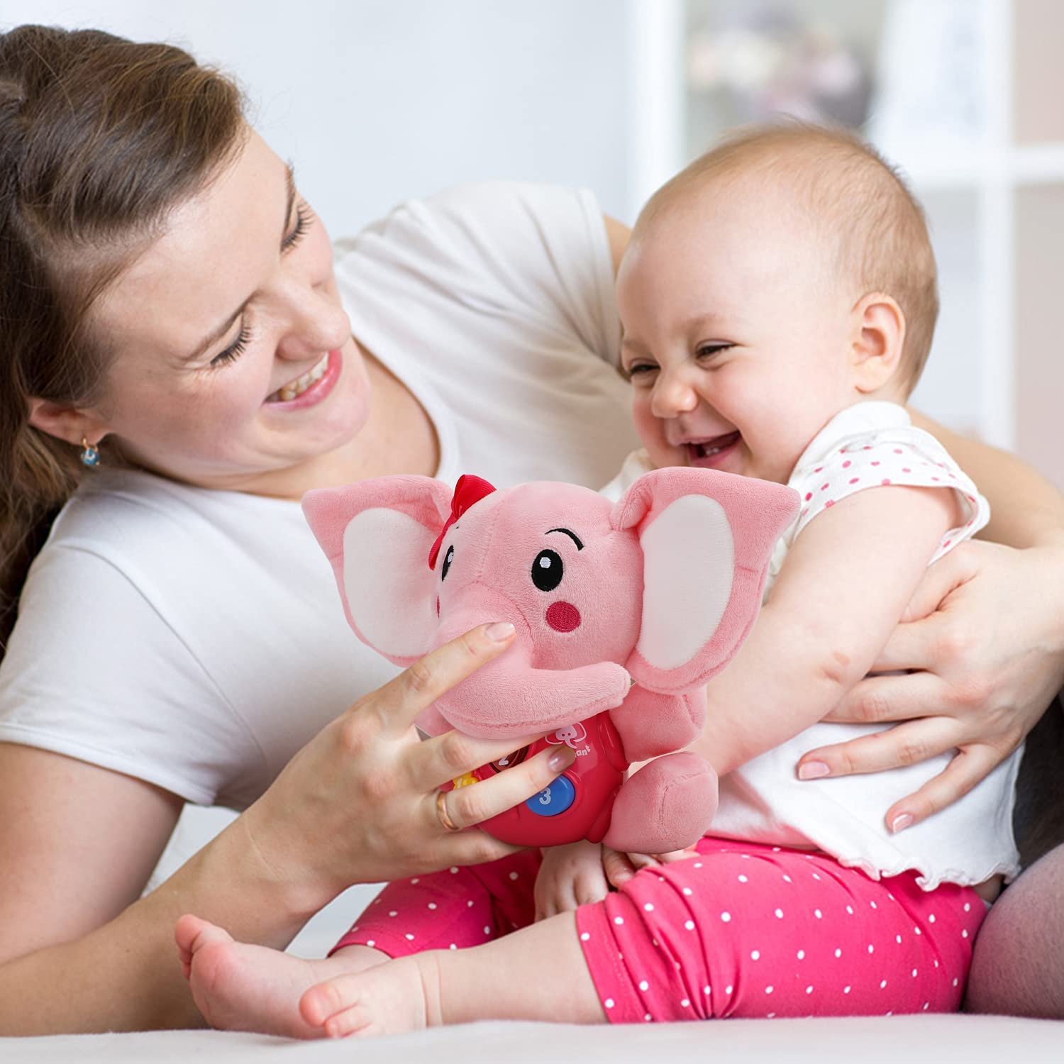 Peluche Elefante Musical para Bebé Fidtoy con Luces y Sonidos
