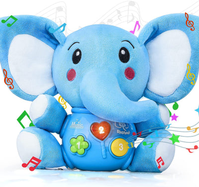 Peluche Elefante Musical para Bebé Fidtoy con Luces y Sonidos