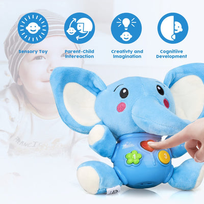 Peluche Elefante Musical para Bebé Fidtoy con Luces y Sonidos