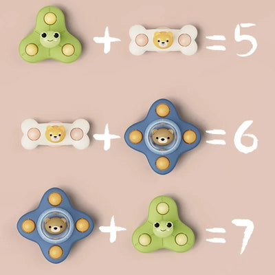 Juguetes giratorios de baño™ - Educativos y Divertidos - Juguetes de baño Fidget para bebés