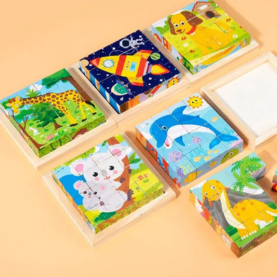 CubePuzzle – Ludique et éducatif – Puzzle 3D en bois