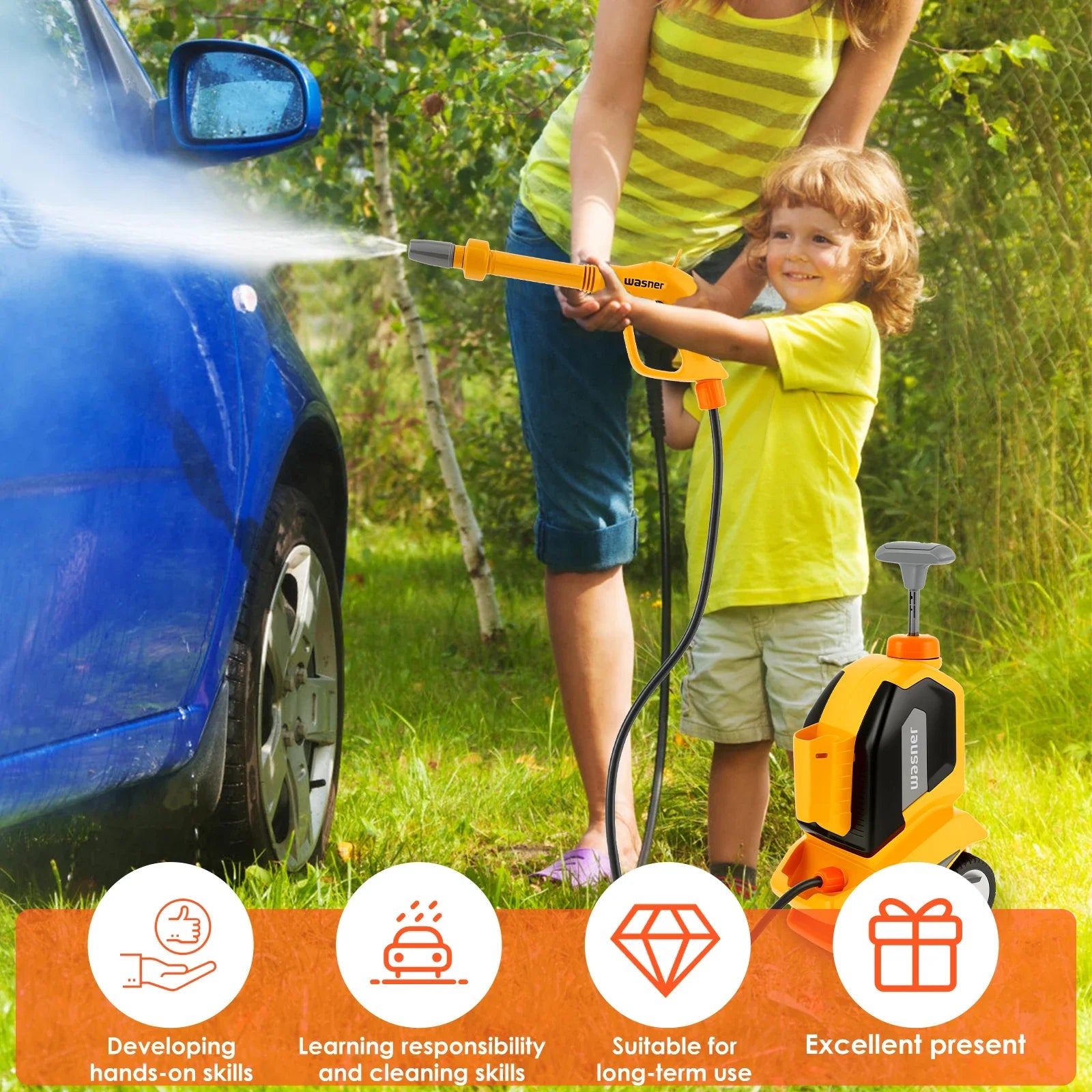 Lave-Auto – Ludique & Amusant – Set de Jeu Lave-Auto pour Enfants
