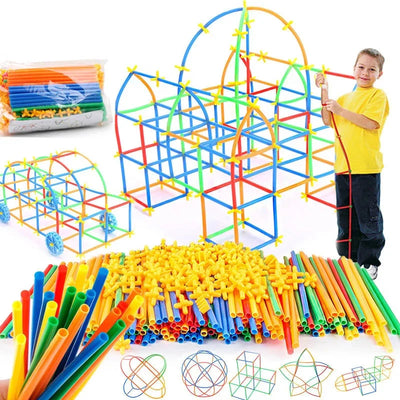 BuildPlay – Fantasía y Habilidad – Tubos de construcción con conectores