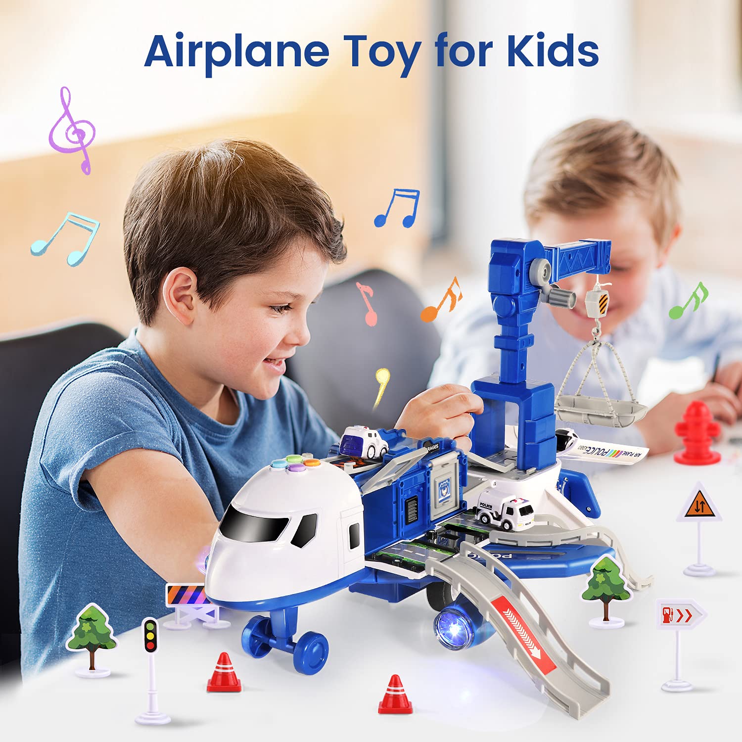 Fidtoy Transport Cargo Avion Jouet pour Enfants de 3 ans et plus