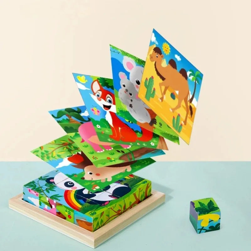 CubePuzzle – Ludique et éducatif – Puzzle 3D en bois