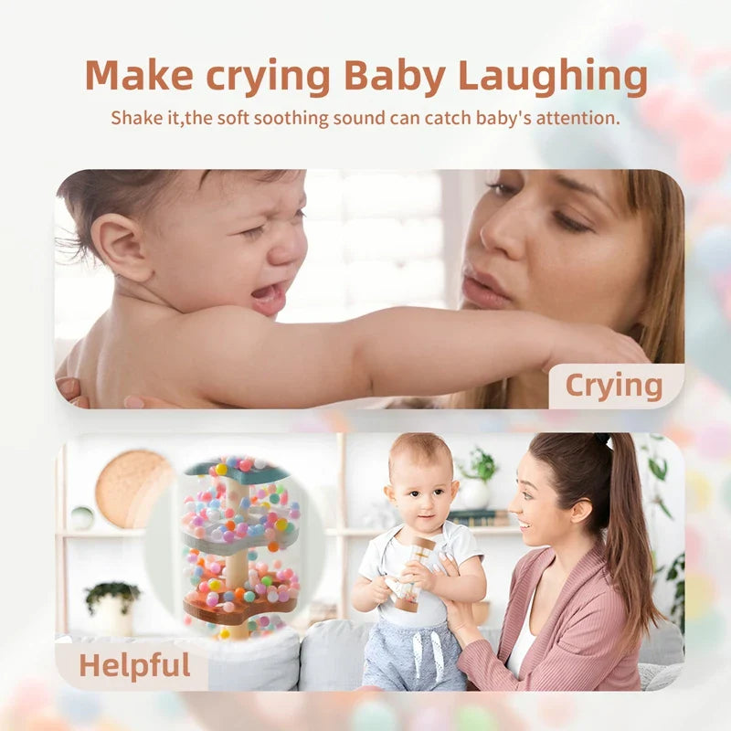 Baby Rain Stick™ – Magisch Regenmuziekje – Zintuiglijk Speelgoed