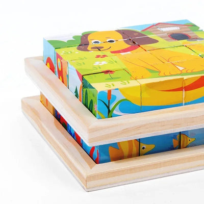 CubePuzzle – Ludique et éducatif – Puzzle 3D en bois