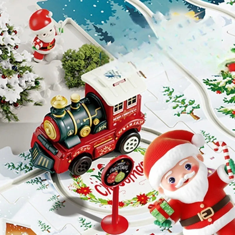 DIY Xmas Train Track™ - Construye tu propio paraíso navideño - Rompecabezas de Tren Navideño