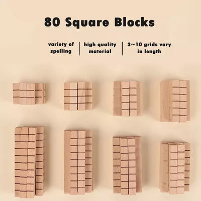 Piezas de Puzle de Madera - Juguetes de Matemáticas