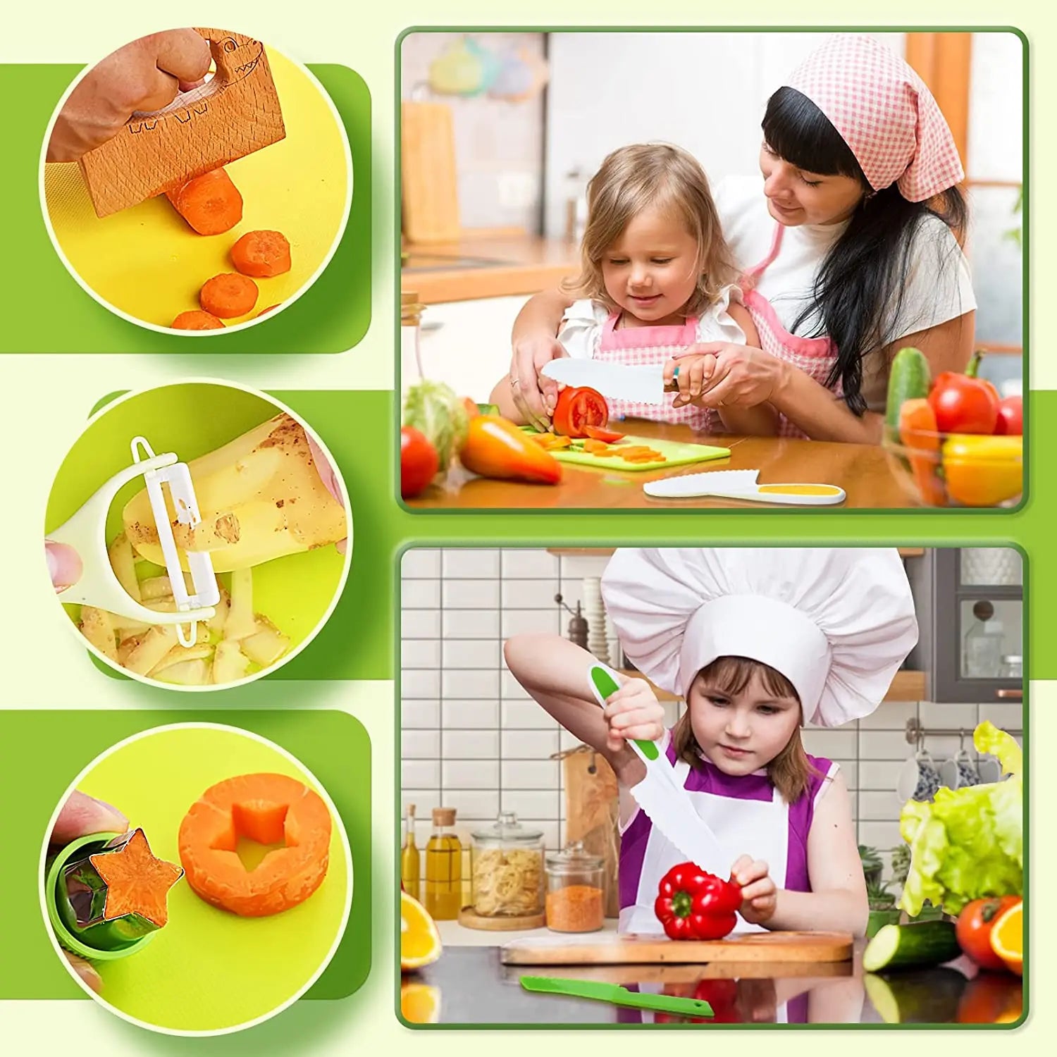Junior Chef Set™ - Veilig snijden - Speelgoed keukenset