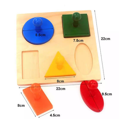 Montessori Large Wooden Shape Puzzle- Best montessori toys