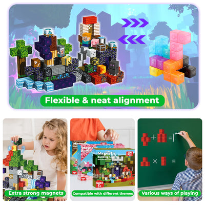 Magnetic Building Blocks – Minecraft-Inspired Magnet Cubes for Kids