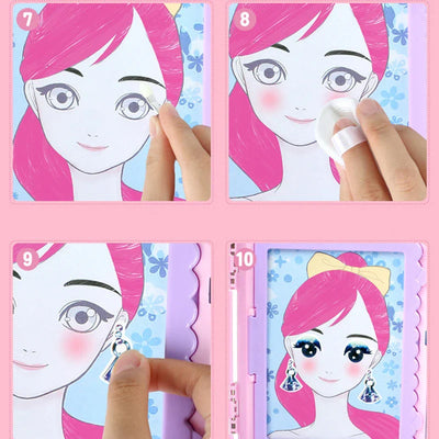 Glam Draw - Fantasía y diversión - Kit de maquillaje para dibujar