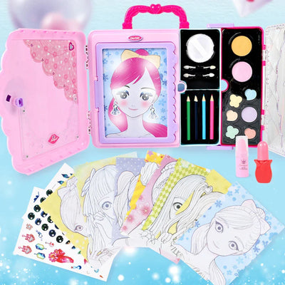 Glam Draw - Fantasía y diversión - Kit de maquillaje para dibujar