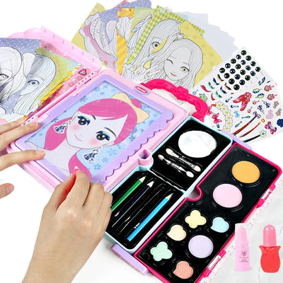 Glam Draw - Fantasía y diversión - Kit de maquillaje para dibujar
