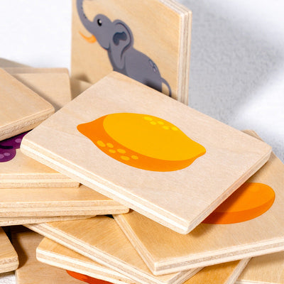 Wooden Find the Shadow Matched Images Game - Mathematics toys